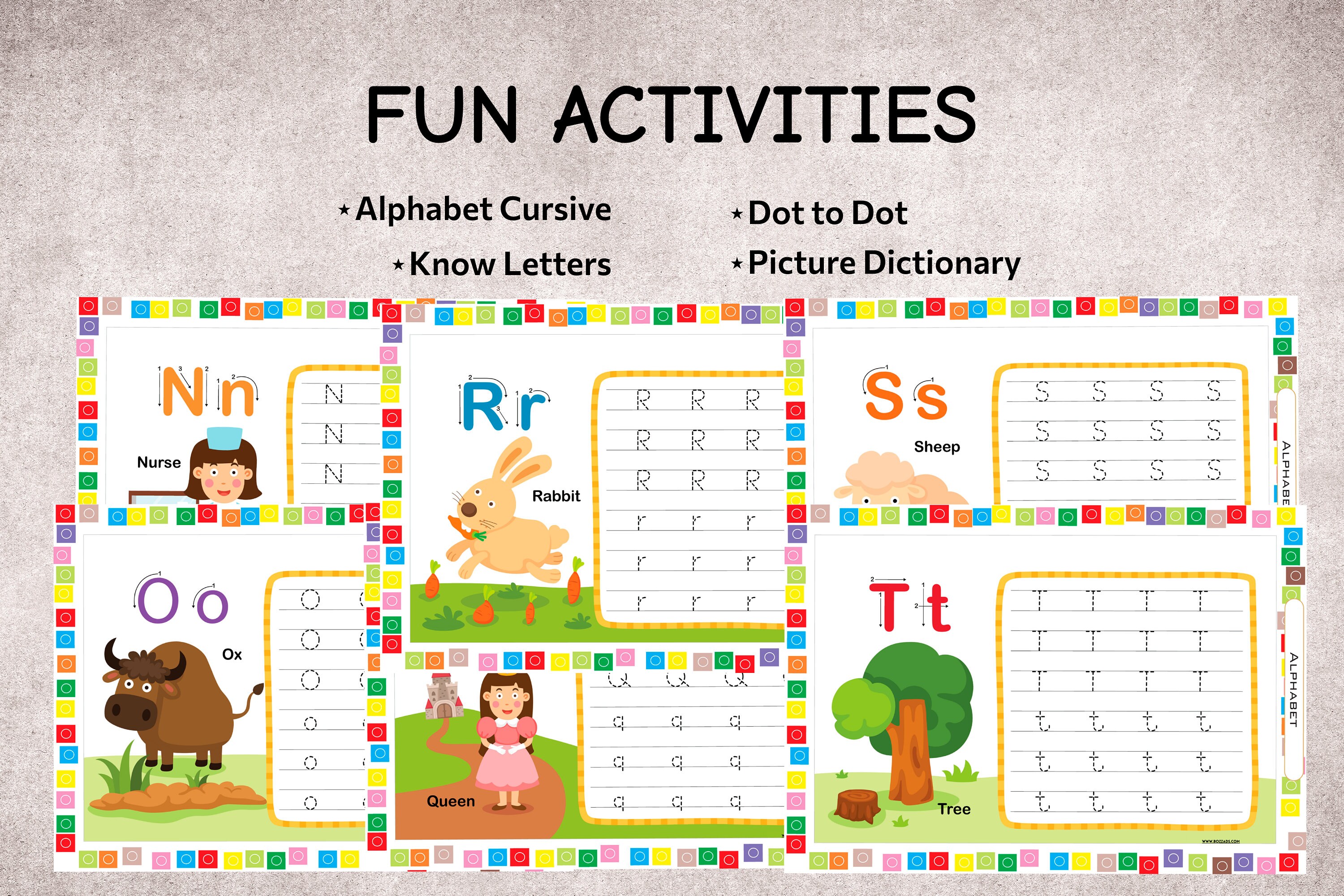 Ready to Print 100 Printable Preschool Curriculum Learning Alphabet ...