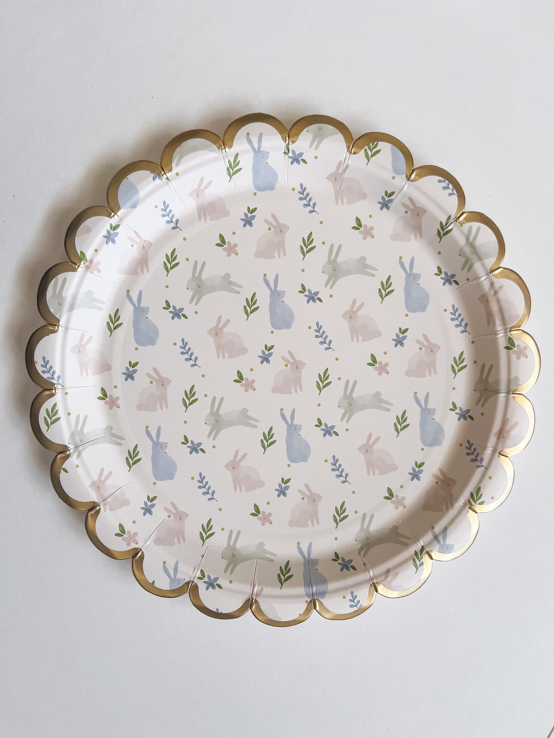 Easter Bunny Plate Melamine - Etsy Rachel Ashwell Melamine 4 Dinner Plates & 4 Salad Plates Easter Bunny Floral main image 0