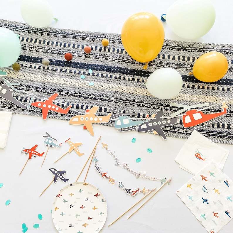 Airplane Birthday Party Banner image 2