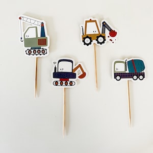 Builder Cupcake Toppers (8 Per Set)