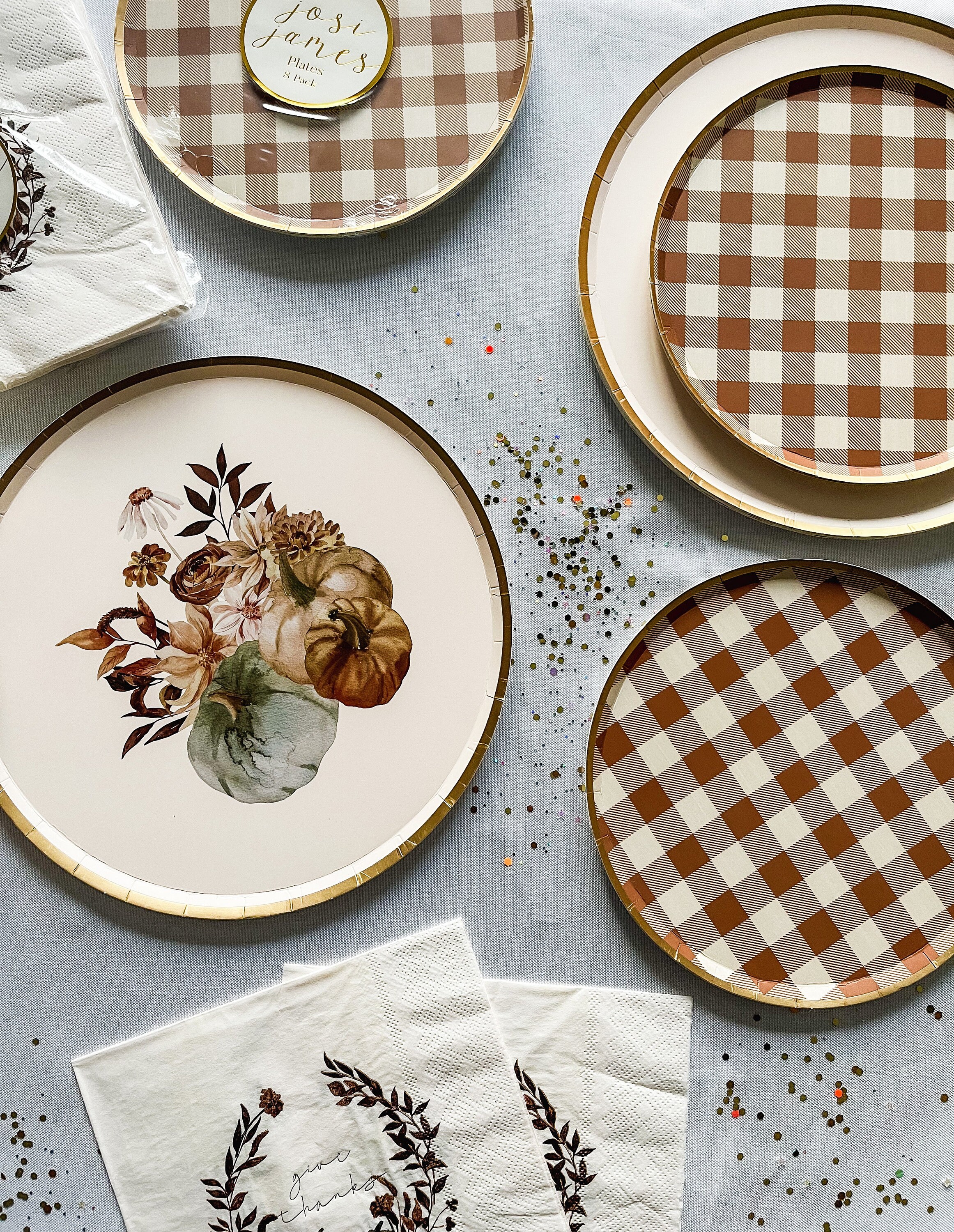50 Herbst-Kürbis-Pappteller, 17,8 Cm – Mit Gewelltem Rand, Für Thanksgiving & Partys