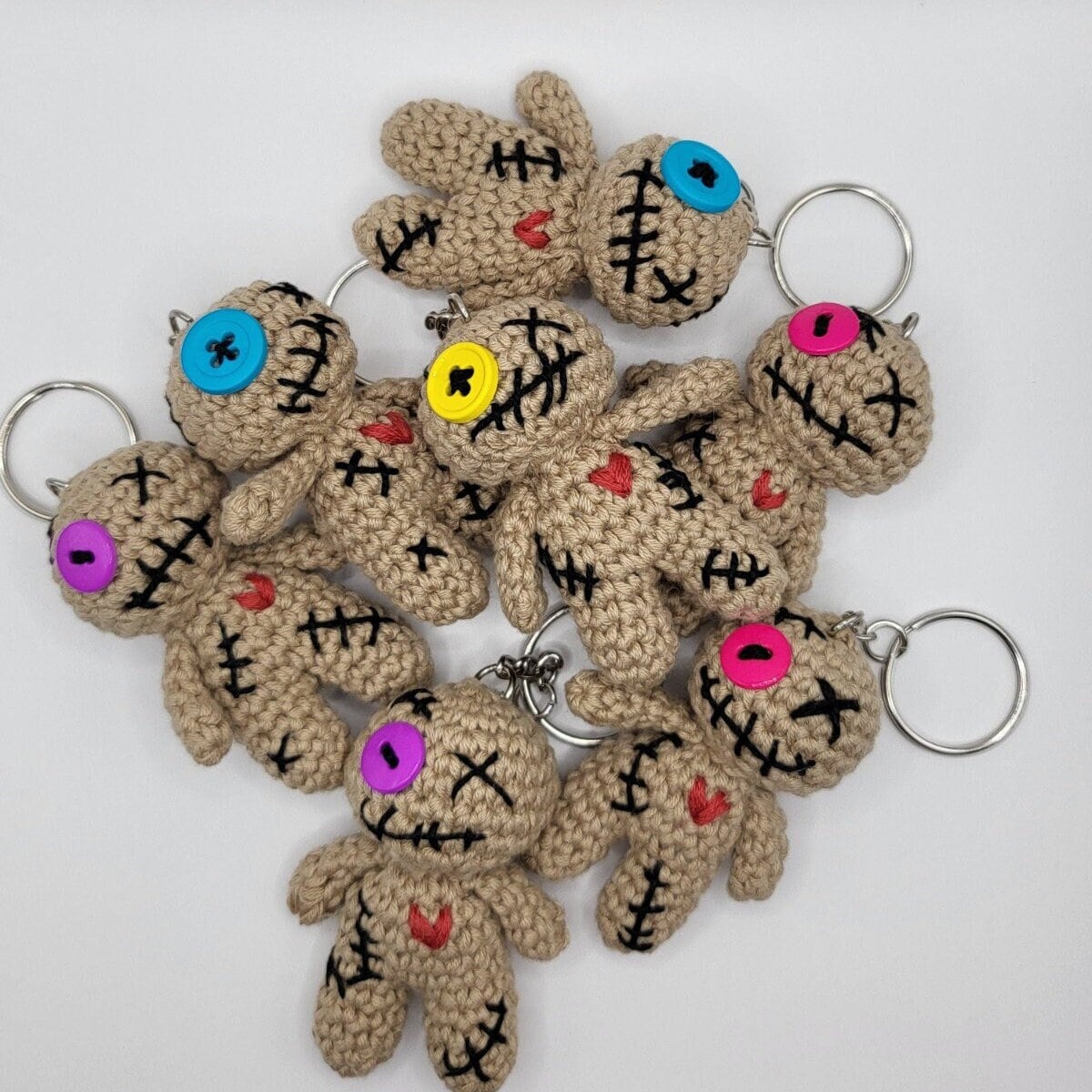 Crochet Voodoo Doll Keychain Etsy