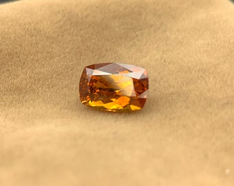 2.30 Carats Spessartite Garnet Orange Color Garnet, Fiery Orange Gemstone, Handcrafted Spessartite Stone, Gemstone for Rings and Necklaces