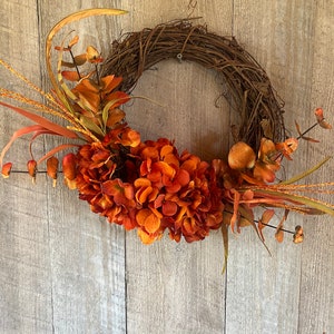 Fall 14 inch Round Grapevine Wreath