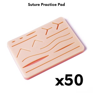 Practica Sutura Con Almohadilla De Silicona Con Varias Heridas Para  Practicar,suture Practice Kit With Silicone Wound Pad for Students 34pec 