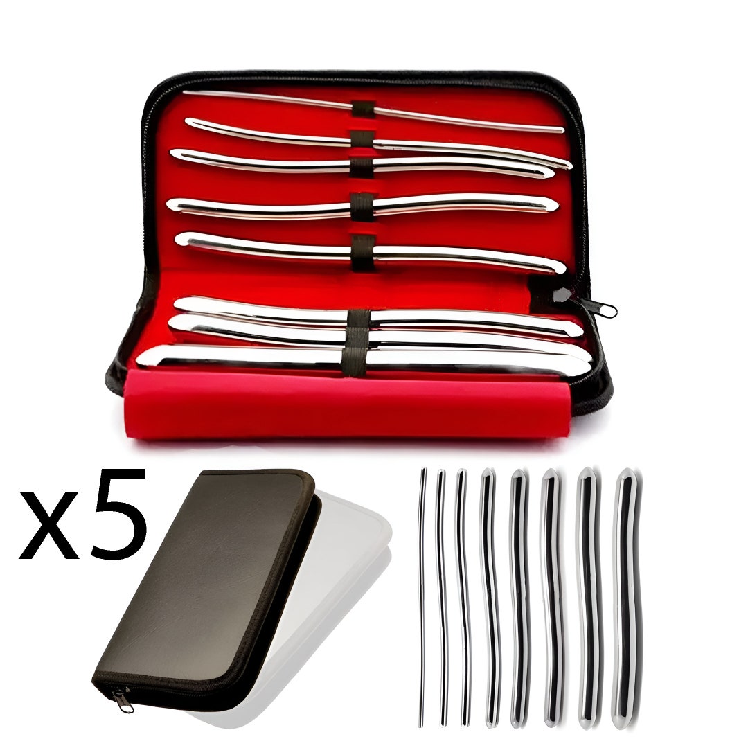 5x Hegar Medical Dilator Sounds Set 7.5 Inch Double Ended Instrument