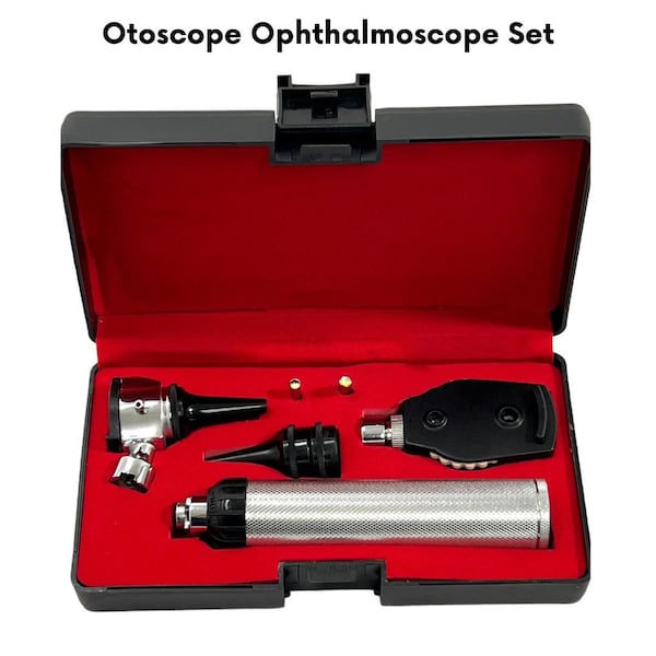 ENT Diagnostic Set Otoscope Ophthalmoscope Set Ear Nose and Throat Instruments Medical ENT Surgical Diagnostic Kit Ear Scope