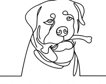 One line art of dog| One line drawing| pet line drawing| Cat line art|  Single line SVG| Line art svg| Pet memorial drawing| pet portrait