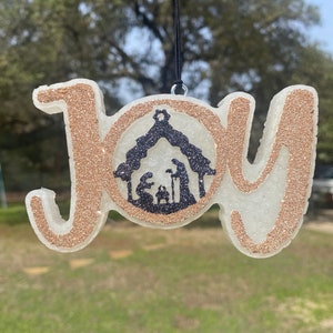 Car Freshie Christmas “Joy” w/ Nativity