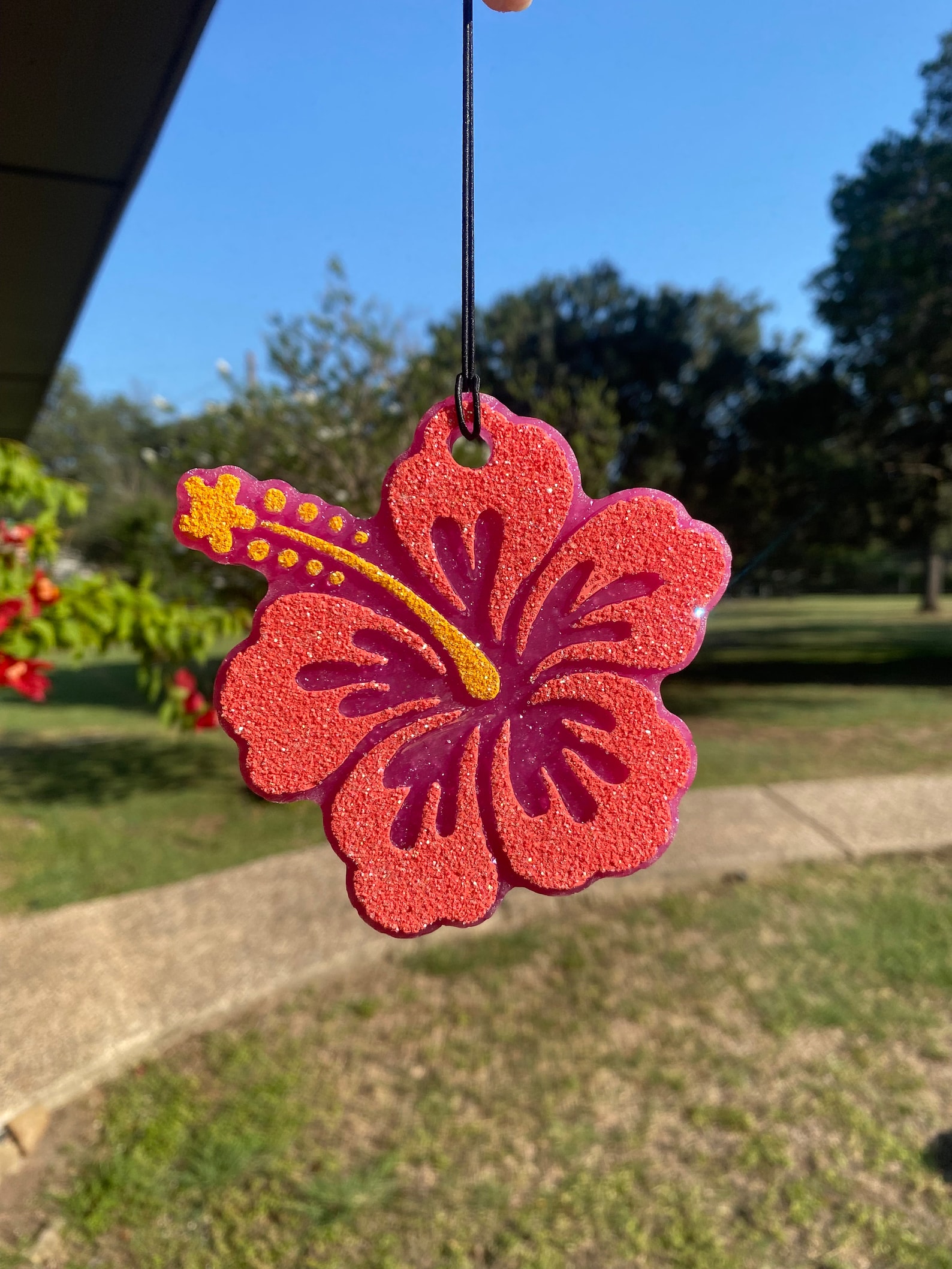 Hibiscus Car Freshie