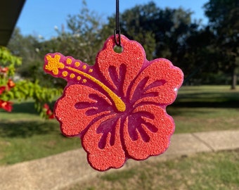Hibiscus Car Freshie