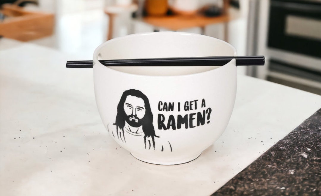 Ramen Schüssel Set 2 Stück 1200ml - Mit Essstäbchen & Löffeln