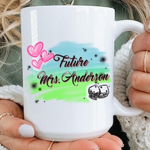 Engaged Mug, Engagement Gift, Bride to Be Gift, Newly Engaged Gift, Future Mrs Gift, Bridal Shower Gift for Bride, engagement cup, Wedding