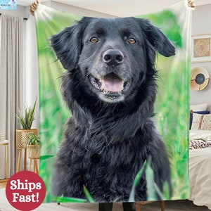 Personalisierte Haustierdecke mit Haustierfoto + Name Personalisierte Hundedecke Personalisierte Hundedecke Katzenbilddecke Haustier Fotodecke Hund Papa Geschenk