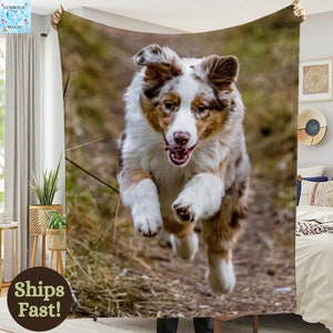 Personalized Photo Blanket Collage, Picture Blanket With Text, Friend Birthday Wedding Anniversary, In Loving Memory, Christmas Gift