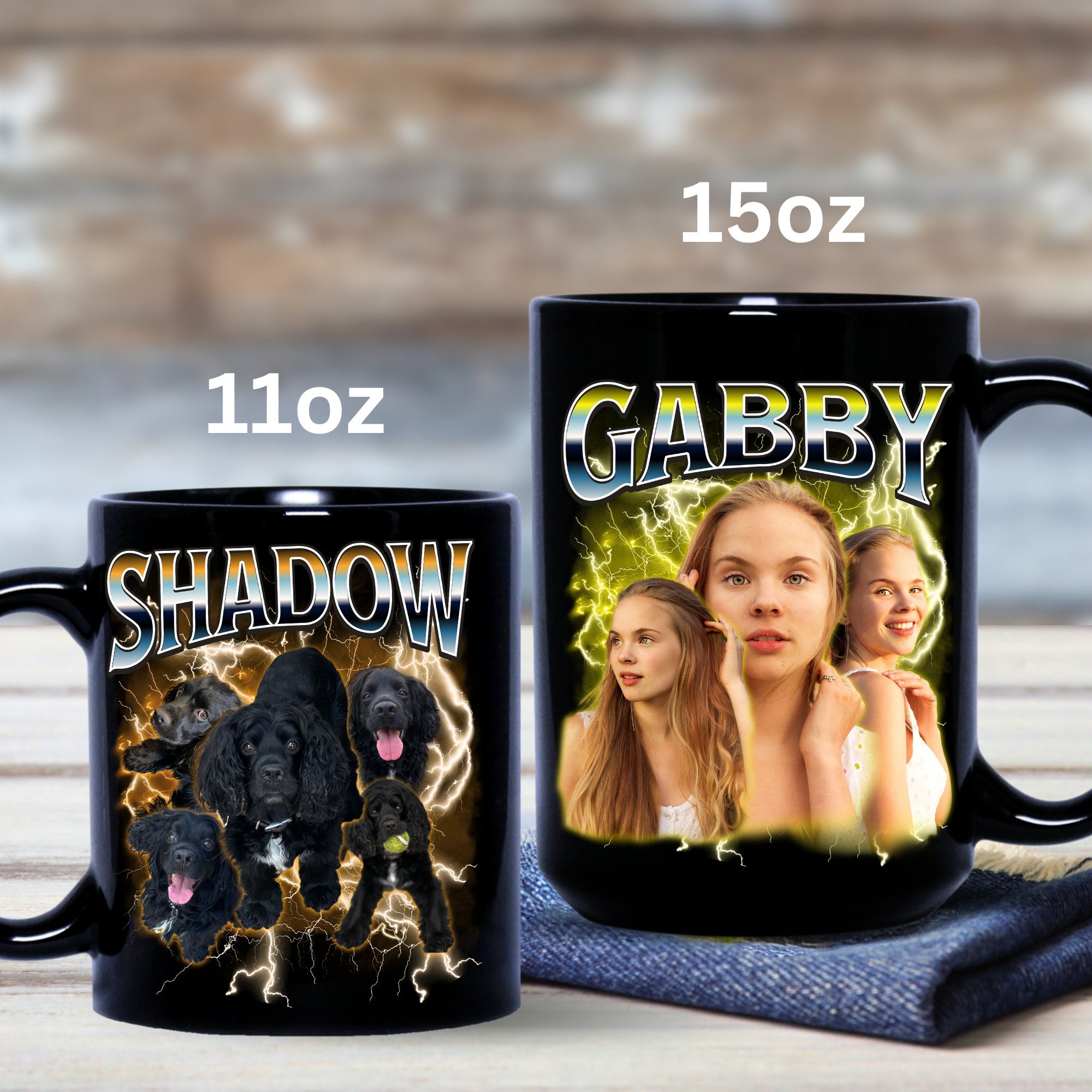 Custom Pet Mug Using Pet Photo + Name, Custom Pet Picture Mug