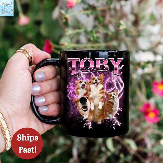 Custom Pet Mug Using Pet Photo + Name Custom Dog Mug Dog Coffee Cup Personalized Pet Mugs Personalized Cat Dad Mug New Dog Mug, Pet Gift