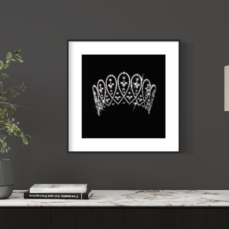 Royal Tiara Wall Art, Crystal Stunning Bedroom Decor - Etsy