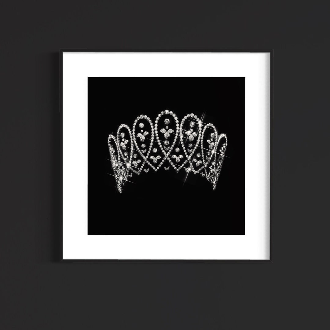 Royal Tiara Wall Art, Crystal Stunning Bedroom Decor - Etsy