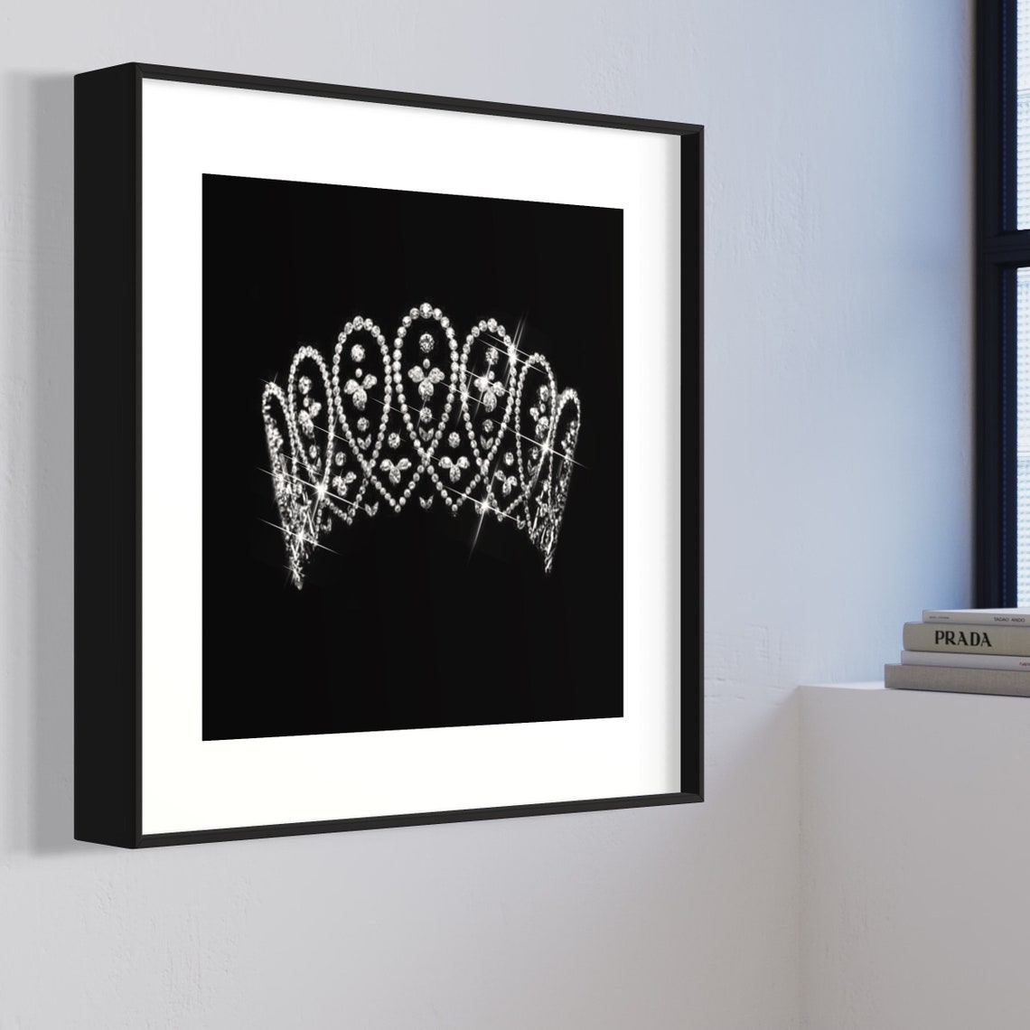 Royal Tiara Wall Art, Crystal Stunning Bedroom Decor - Etsy