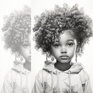 32 Black Cuties Coloring Book for Her Grayscale Colouring - Etsy UK