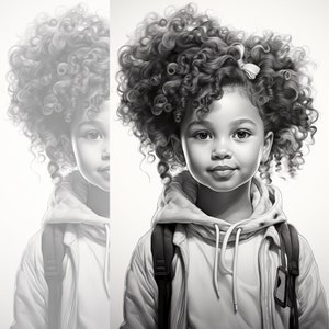 32 Black Cuties Coloring Book for Her Grayscale Colouring - Etsy UK