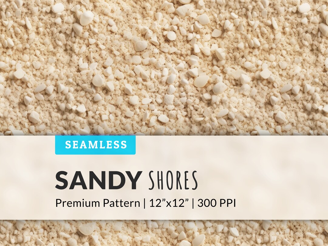 Realistic Sand Seamless Digital Paper - Repeat Pattern With Natural ...