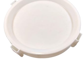 Vintage White Tupperware Divide-A-Rack #511-1 Pie Cake Cupcake Stacker 11.75"