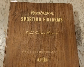 Rare Vintage c. 1970s Remington Sporting Firearms Field Service Manual Binder
