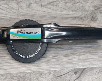 Dymo Office Mate 1540 Label Maker Vintage Embossing Type 1/2 & 3/8 Tape