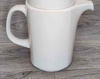 Rosenthal Studio Linie Kaffeekanne, Design: Wolf Karnagel, Weißes Porzellan, 1970er Jahre, Deutschland