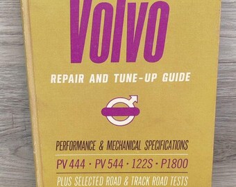 Volvo PV-444 PV-544 122S P-1800 1944-1968 Werkplaatshandboek voor onderhoud en reparatie van motoronderdelen en carrosserie