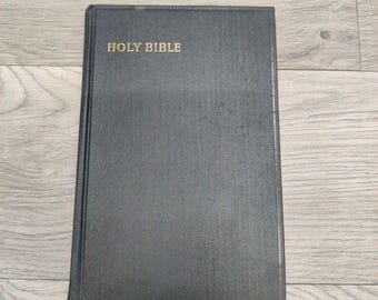 Vintage Heilige Bibel, New Statement King James Bibel – Ehemalige Kirchenbibliotheksbibel