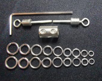 Permanent Dual Locking Clasp for Day Collars, Chokers and Necklaces (M)