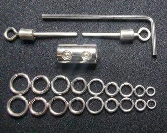 Permanent Dual Locking Clasp for Day Collars, Chokers and Necklaces (L)