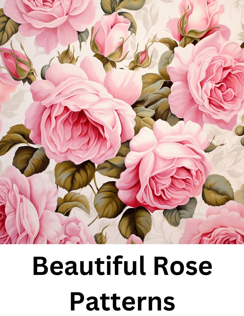 Pink Rose Pattern - Etsy