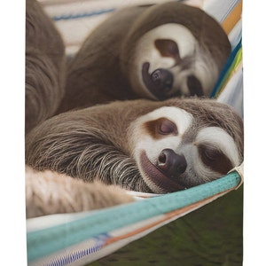 No Sew Blanket Kit - Sloth - Personalization Available