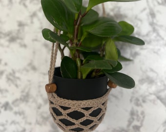 Crochet Plant Hanger | Hanging Plant Holder | No Tassel Plant Holder | Indoor Plant Hanger | Hanging Planter Indoor | Crochet Home Decor