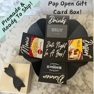 Boîte cadeau prête à expédier - Boîte cadeau - Porte-cartes - Boîte cadeau 3D - Plusieurs porte-cartes - Cadeau pour tous