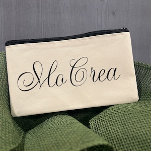 Personalized Scripted Cosmetic Bag | Cosmetic Bag Name | Bridesmaid Gift | personalized makeup bags for women | Personalized Makeup Bag