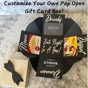 Pop Open Gift Card Box - Gift Card Holder - Baskets & Boxes - 2023 Wedding Trends - Bridal Shower Gift - Graduation Gift - Wedding Gift