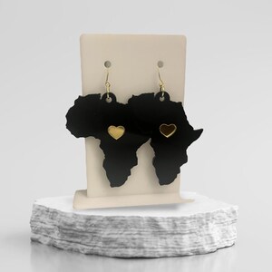 Africa earring, Afrocentric earring, Statement Earring, Black Africa, Love Africa, Unique, Drop earring, Beautiful, Jewelry, Gift for her