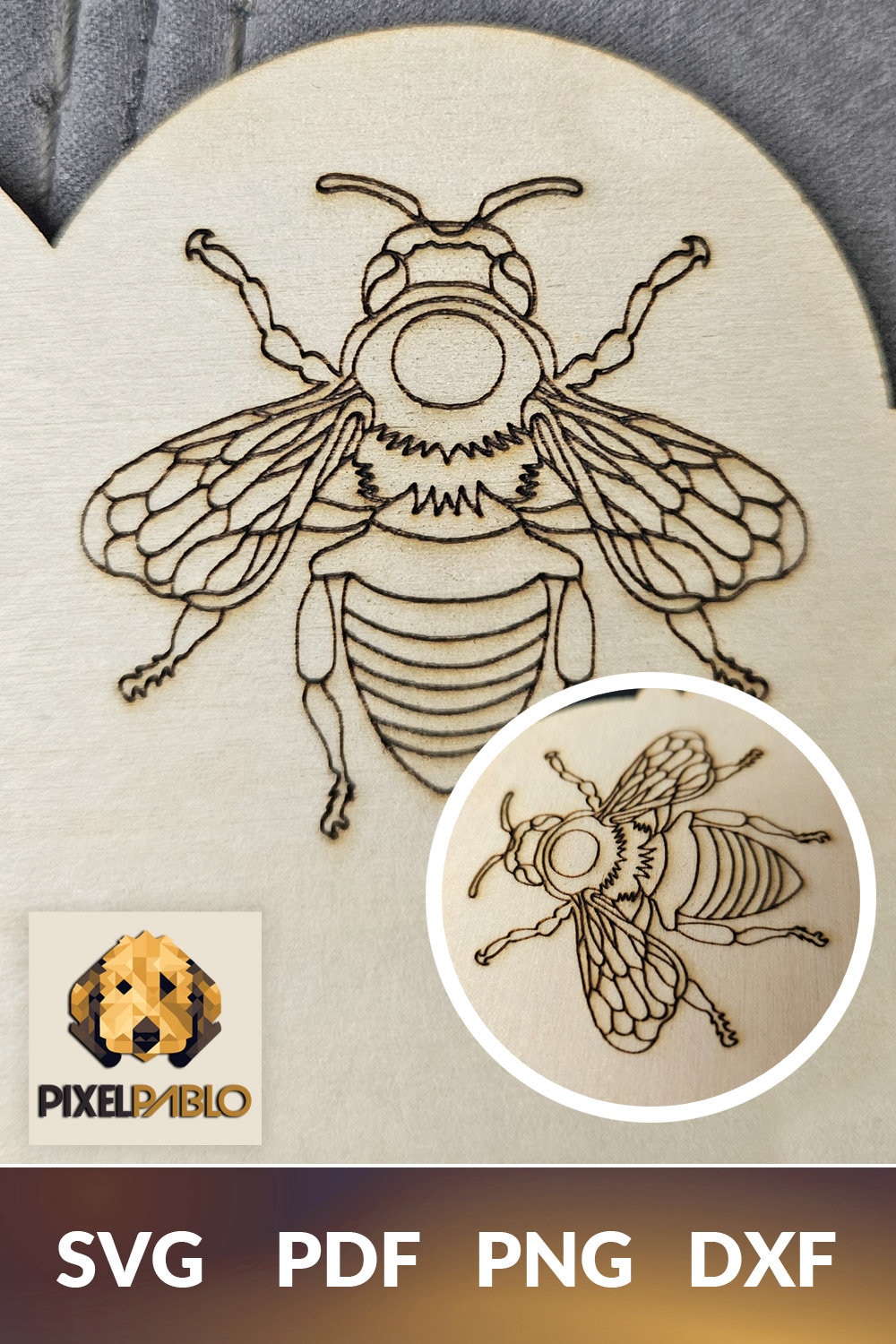 Bee Scoring Pattern SVG File Detailed Template Vector Design For bee-scoring-pattern-svg-file-detailed-template-vector-design-for