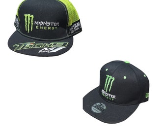 Vintage MONSTER Yamaha motorcycles  Race embroidery Cap