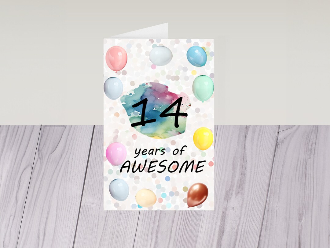 Printable Happy Birthday Card Instant Download File in .pdf - Etsy