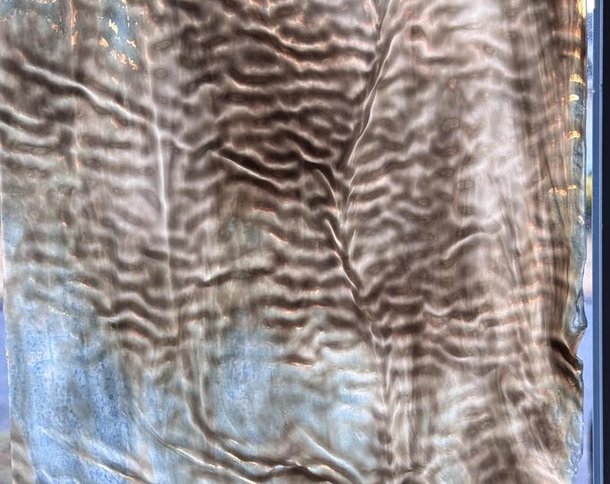 Chicago Art Glass Sheet, Gray/white Ripple, 10”x14” A - Etsy