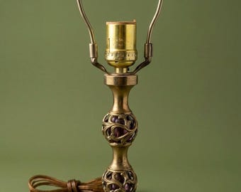 Vintage Solid Brass Lamp Base