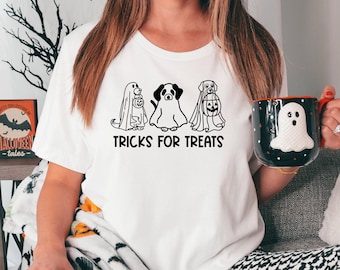 Trucos para golosinas png, perro fantasma png, perro Halloween png, amante de los perros Halloween, perro mamá Halloween, perro fantasma svg, fantasma retro svg, perro abucheo png