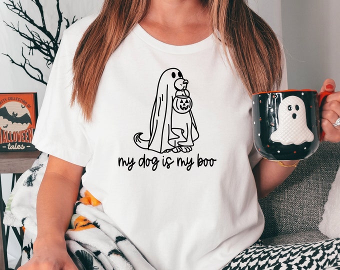 My Dog is My Boo Png, Dog Ghost Png, Dog Halloween Png, Dog Lover ...