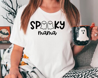 Spooky mama png, griezelige mama svg, griezelige vibes png, ghost png, retro Halloween png, griezelige seizoen png, moeder Halloween SVG, witchy mama, geest